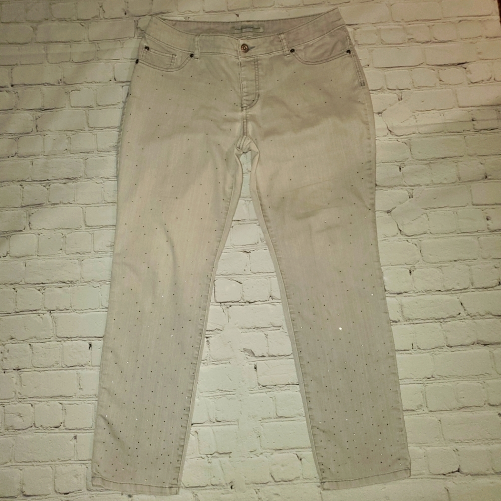 chico platinum Denim jeans Regular 1.5 33W 29L silver gray